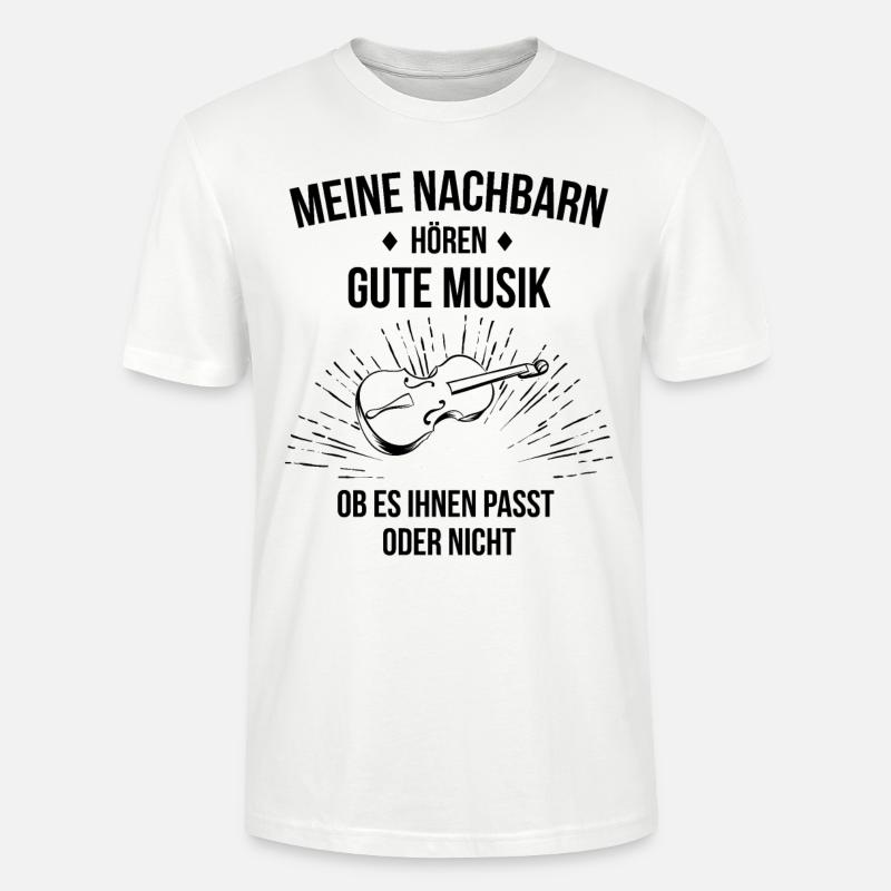 Cello Cellospieler Cellist - Stanley/Stella Unisex Bio-T-Shirt CRAFTER - Weiß