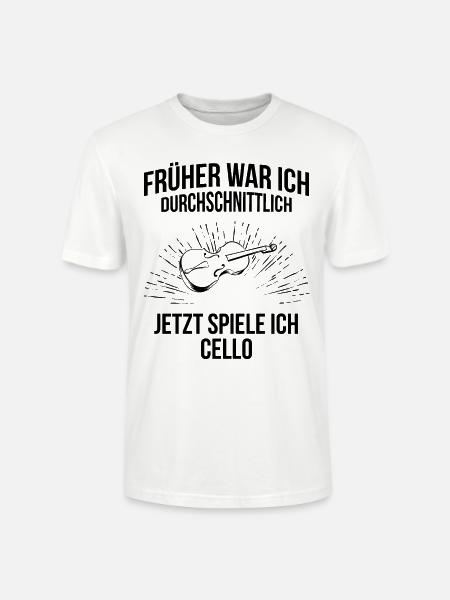Cello Cellospieler Cellist - Stanley/Stella Unisex Bio-T-Shirt CRAFTER - Weiß