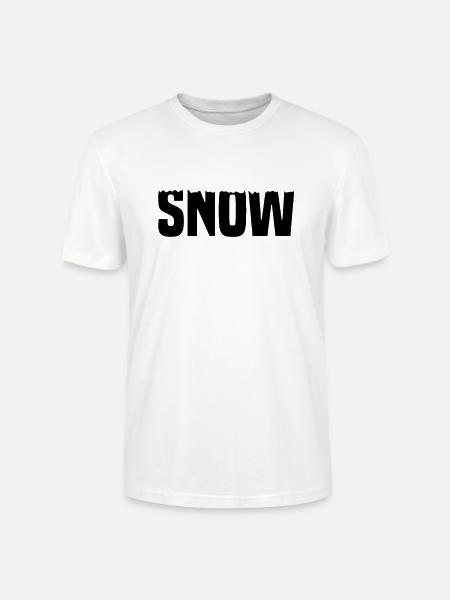 Snow Schnee - Stanley/Stella CRAFTER Unisex Organic T-Shirt - white