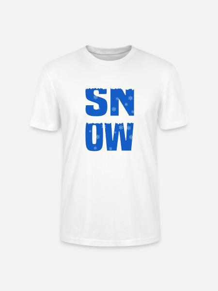 Snow Schnee - Stanley/Stella CRAFTER Unisex Organic T-Shirt - white