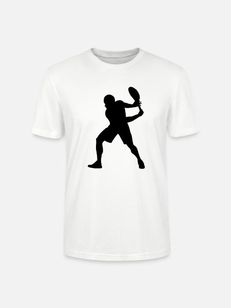 tennis silhouette - Stanley/Stella Unisex Bio-T-Shirt CRAFTER - Weiß