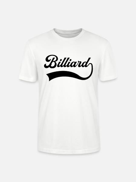 Billiard Schriftzug - Stanley/Stella Unisex Bio-T-Shirt CRAFTER - Weiß
