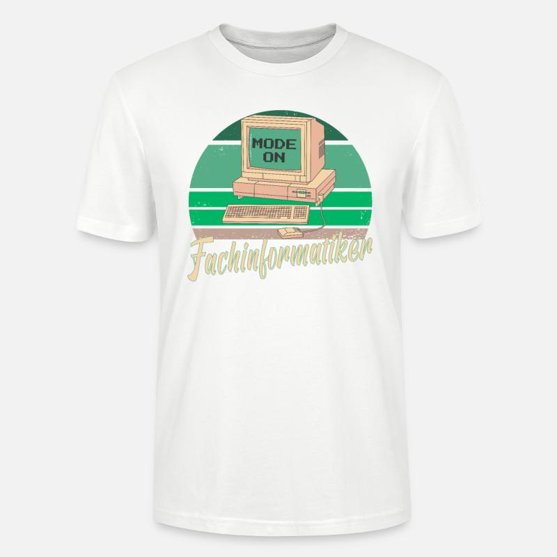 Fachinformatiker Computer Programmierer Vater - Stanley/Stella Unisex Bio-T-Shirt CRAFTER - Weiß