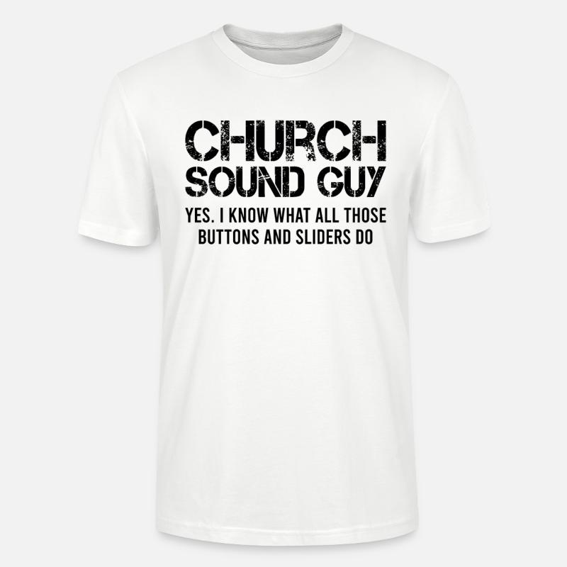 Tontechniker Musik Audio Technik - Stanley/Stella Unisex Bio-T-Shirt CRAFTER - Weiß