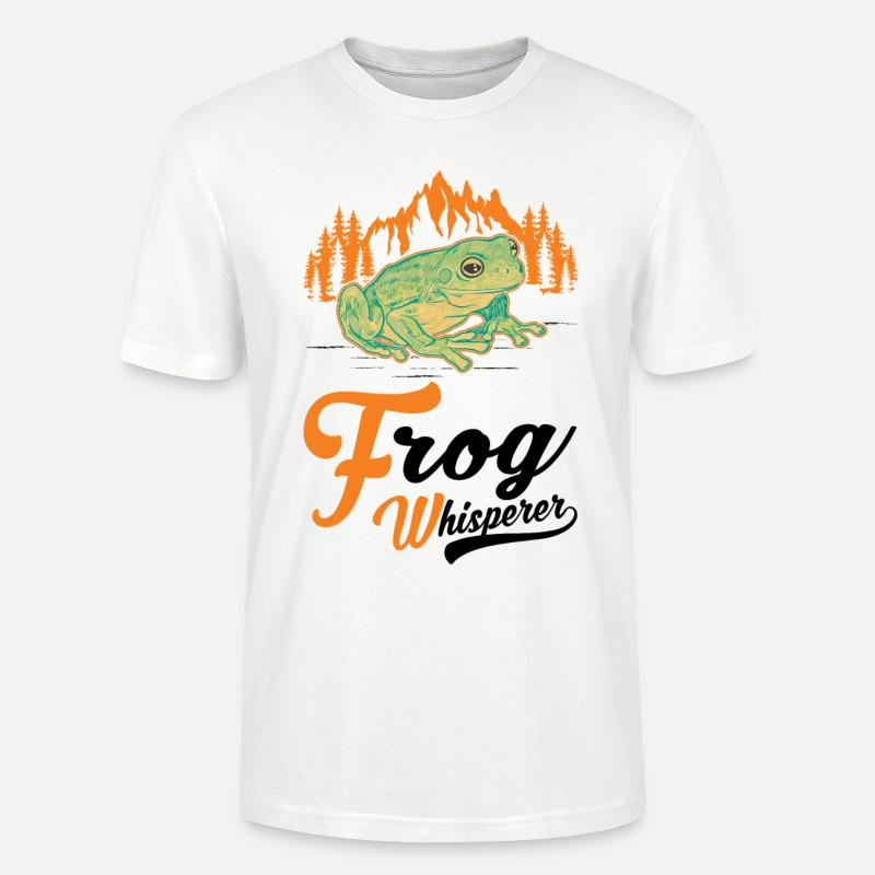 Frosch Flüsterer Geschenk Laubfrosch - Stanley/Stella Unisex Bio-T-Shirt CRAFTER - Weiß
