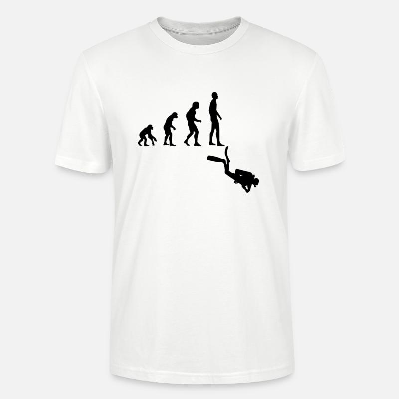 Evolution Plongée - T-shirt bio CRAFTER Stanley Stella Unisexe - blanc