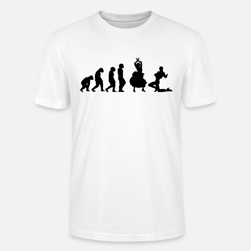 Flamenco Dancer Flamenco Dance Evolution - Stanley/Stella CRAFTER Unisex Organic T-Shirt - white
