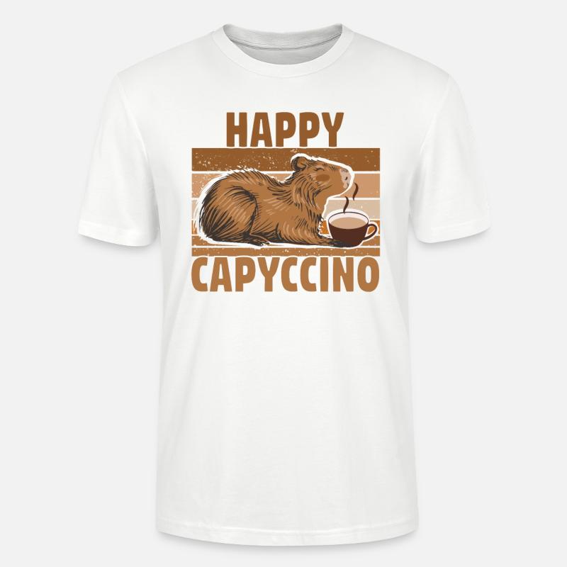 Capybara Capybara Café Cappybara Fans - T-shirt bio CRAFTER Stanley Stella Unisexe - blanc