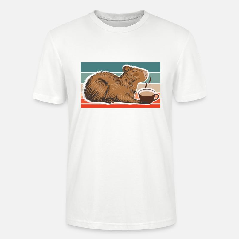 Capybara Capybara Amis Capy Cappybara - T-shirt bio CRAFTER Stanley Stella Unisexe - blanc