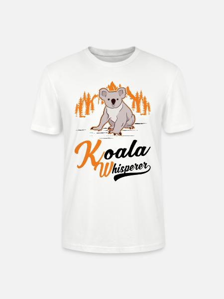 Koala Flüsterer Koalabär - Stanley/Stella Unisex Bio-T-Shirt CRAFTER - Weiß