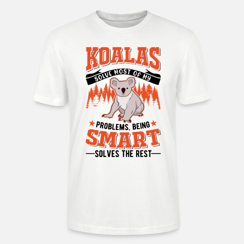 Koala Geschenk Koalabär - Stanley/Stella Unisex Bio-T-Shirt CRAFTER - Weiß