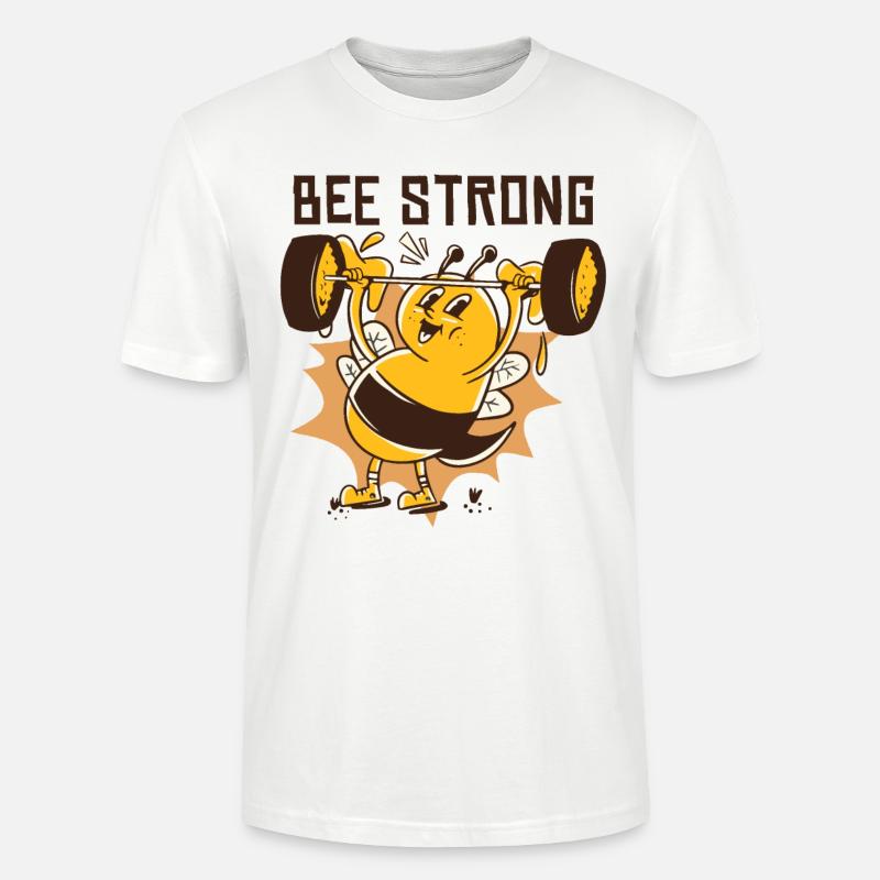 Bienen stark - Stanley/Stella Unisex Bio-T-Shirt CRAFTER - Weiß