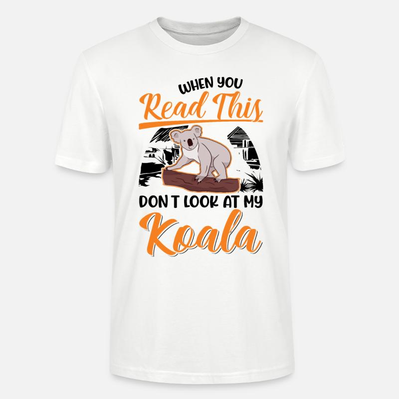 Koala Geschenk Koalabär - Stanley/Stella Unisex Bio-T-Shirt CRAFTER - Weiß