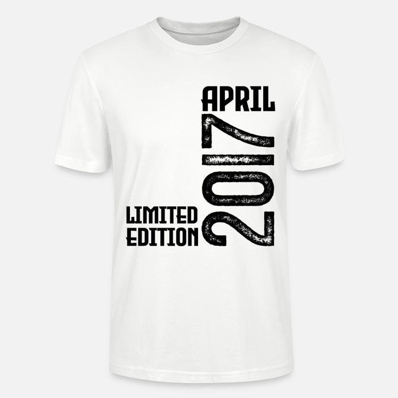 Geschenk April 2017. Geburtstag April 2017. April. - Stanley/Stella Unisex Bio-T-Shirt CRAFTER - Weiß