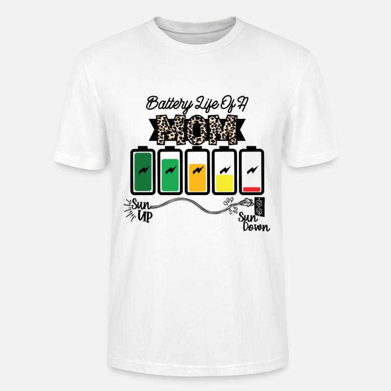 Batterielebensdauer Einer Mutter - Stanley/Stella Unisex Bio-T-Shirt CRAFTER - Weiß