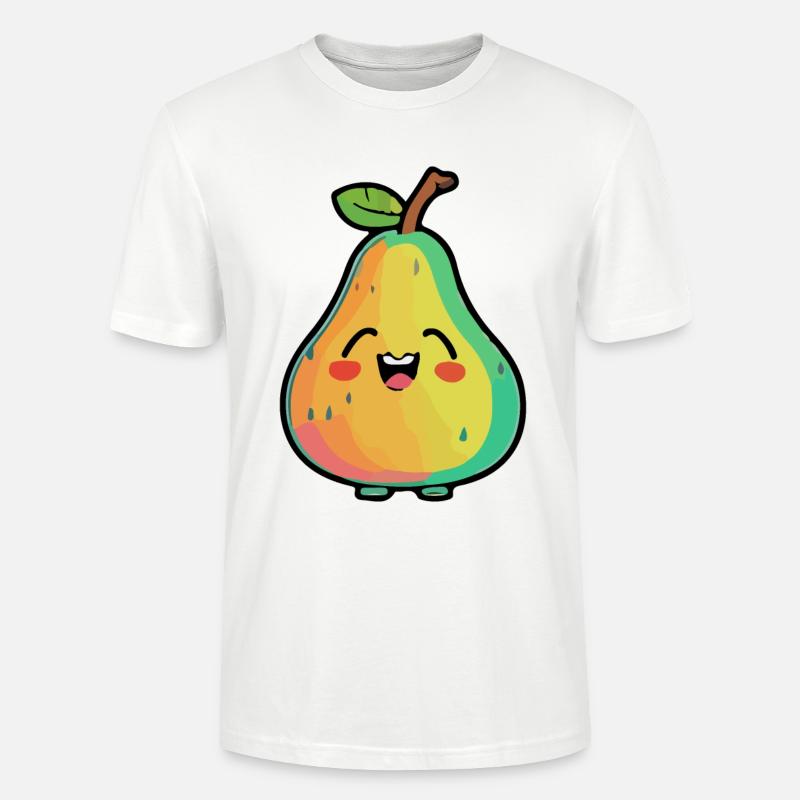 Birne Comic - Stanley/Stella Unisex Bio-T-Shirt CRAFTER - Weiß