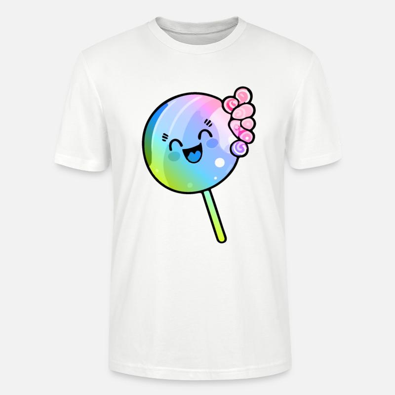 Lollipop Comic Bunt - Stanley/Stella Unisex Bio-T-Shirt CRAFTER - Weiß