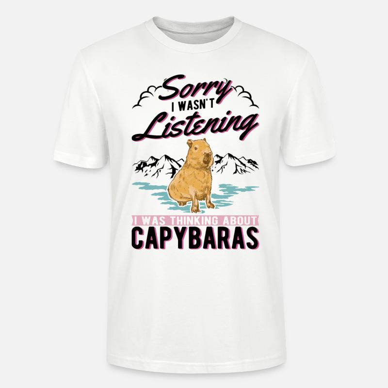 Capybara Cadeau Capibara capybara - T-shirt bio CRAFTER Stanley Stella Unisexe - blanc