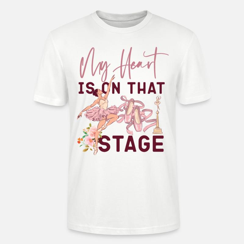 Ballet Danseuse Danse Ballerine - T-shirt bio CRAFTER Stanley Stella Unisexe - blanc