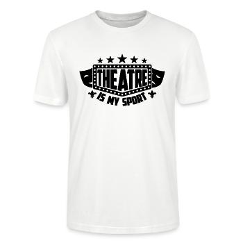 Theatre Is My Sport Drama Broadway Theatre Actor - Stanley/Stella Unisex Bio-T-Shirt CRAFTER - Weiß - Vorne - Alina (178cm) & Michal (187cm)