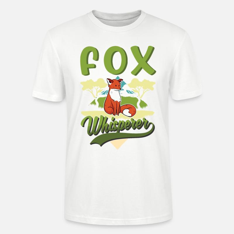 Fuchs Flüsterer Rotfuchs Fuchsflüsterer - Stanley/Stella Unisex Bio-T-Shirt CRAFTER - Weiß