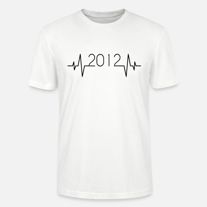 Battement de cœur 2012 - T-shirt bio CRAFTER Stanley Stella Unisexe - blanc