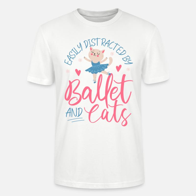 Ballet Danseuse Danse Ballerine - T-shirt bio CRAFTER Stanley Stella Unisexe - blanc