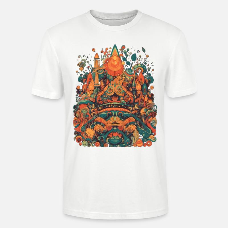 Design Psychedelic Illustration Magic - Stanley/Stella Unisex Bio-T-Shirt CRAFTER - Weiß