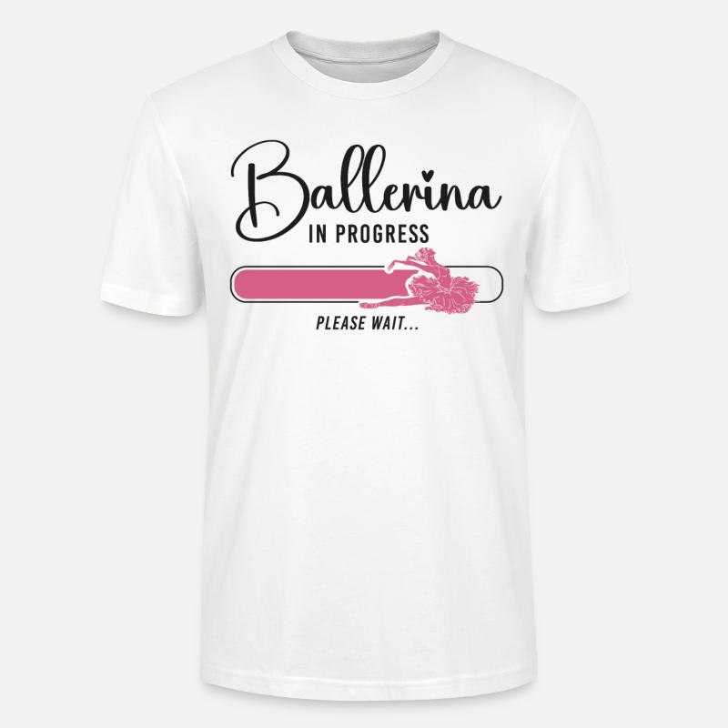 Ballet Danseuse Danse Ballerine - T-shirt bio CRAFTER Stanley Stella Unisexe - blanc