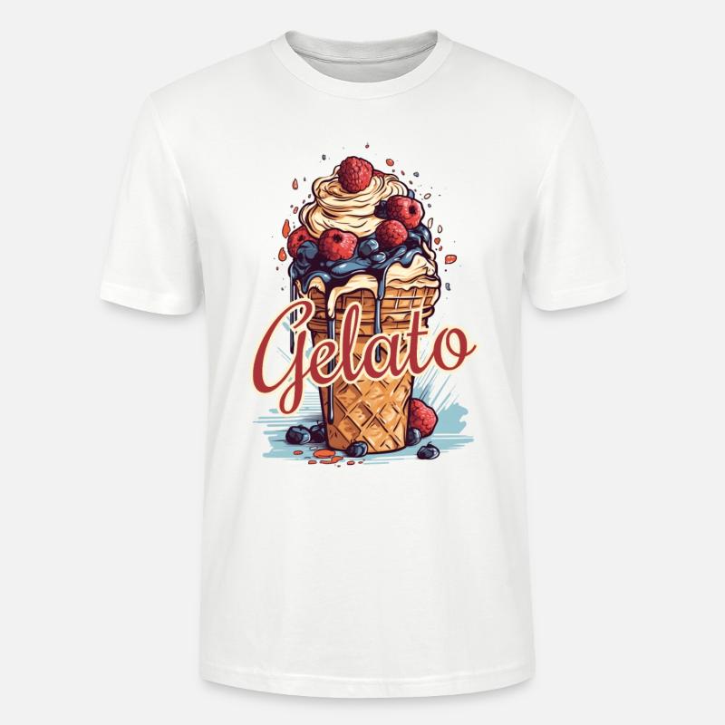 Gelato Eis Eiscreme Eisdiele - Stanley/Stella Unisex Bio-T-Shirt CRAFTER - Weiß