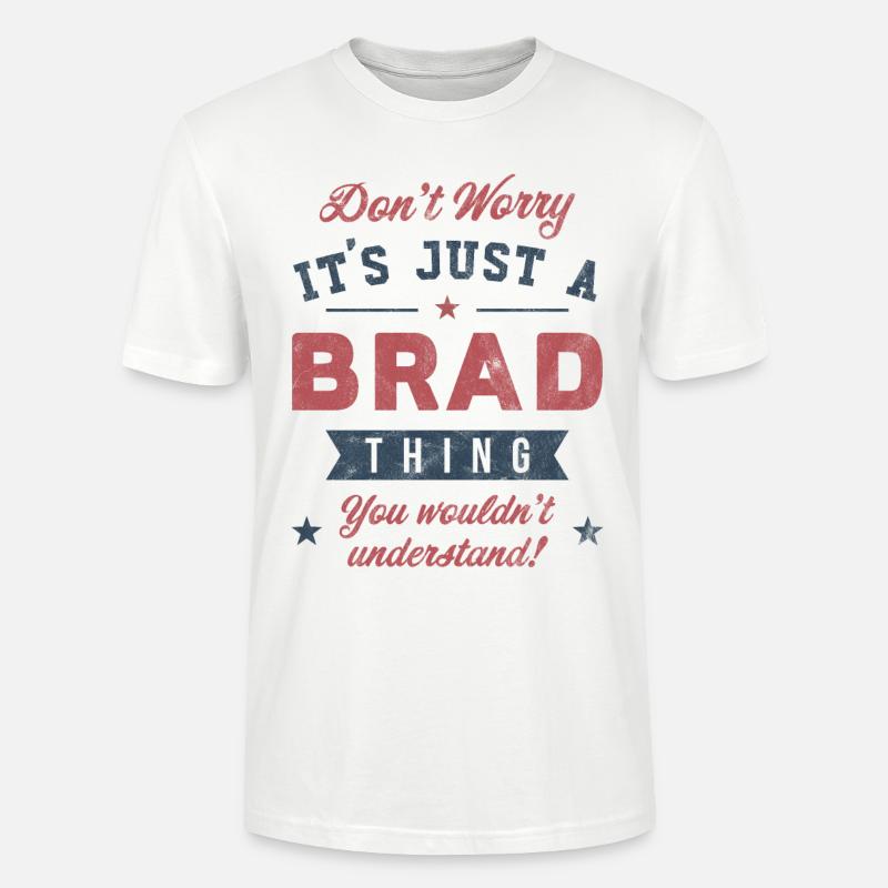 C’est un truc de Brad - T-shirt bio CRAFTER Stanley Stella Unisexe - blanc