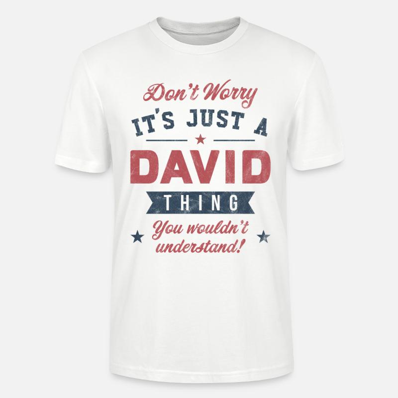 C’est un truc de David - T-shirt bio CRAFTER Stanley Stella Unisexe - blanc