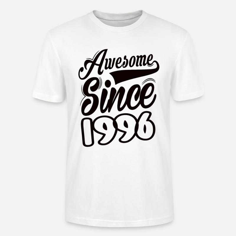 Awesome Since 1996 - Stanley/Stella Unisex Bio-T-Shirt CRAFTER - Weiß