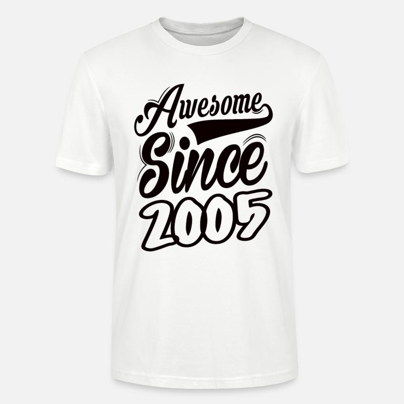 Awesome Since 2005 - Stanley/Stella Unisex Bio-T-Shirt CRAFTER - Weiß