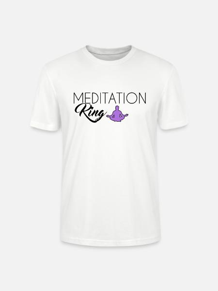 Meditation King - Stanley/Stella Unisex Bio-T-Shirt CRAFTER - Weiß
