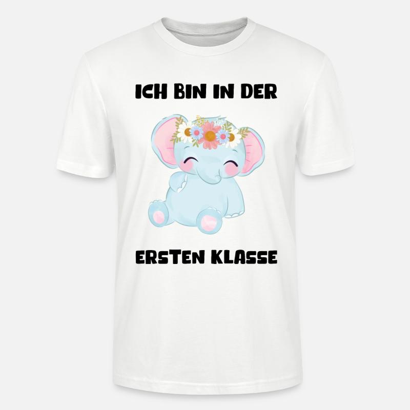 Mädchen Einschulung 2023 Schulbeginn Schulkind - Stanley/Stella Unisex Bio-T-Shirt CRAFTER - Weiß