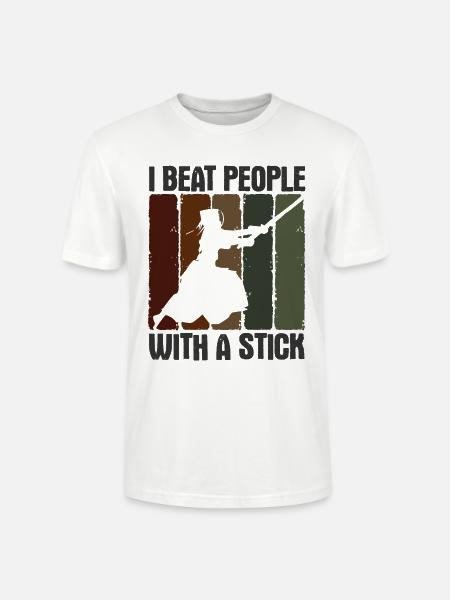 Japanischer Schwertkampf Kendo - Stanley/Stella Unisex Bio-T-Shirt CRAFTER - Weiß