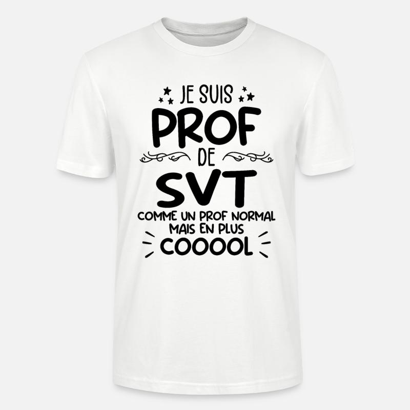 Prof de SVT super cool - T-shirt bio CRAFTER Stanley Stella Unisexe - blanc
