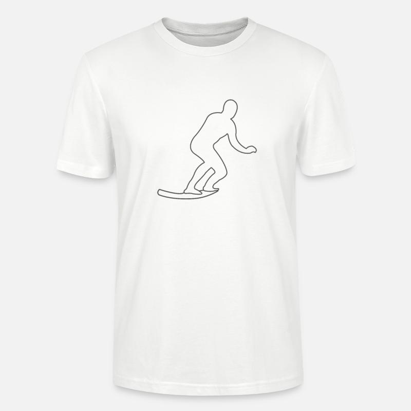 Surfer comic style - Stanley/Stella Unisex Bio-T-Shirt CRAFTER - Weiß