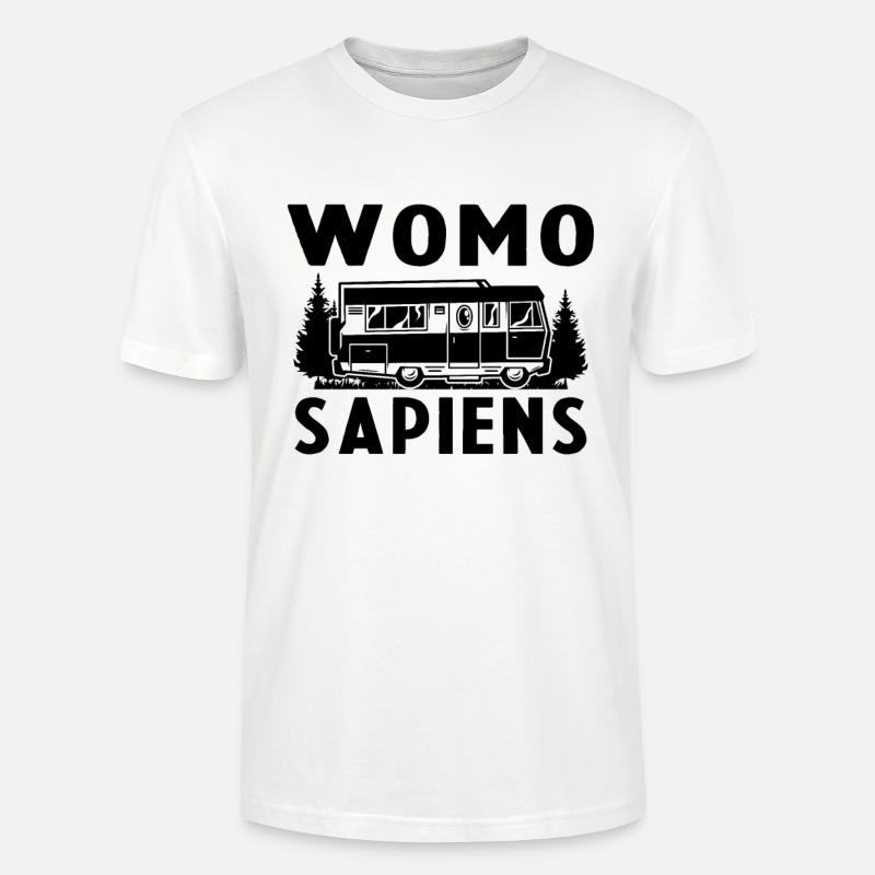 Womo Sapiens Funny Caravan - Stanley/Stella Unisex Bio-T-Shirt CRAFTER - Weiß