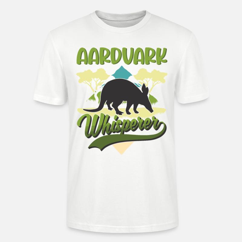 Erdferkel Flüsterer Aardvark Whisperer - Stanley/Stella Unisex Bio-T-Shirt CRAFTER - Weiß