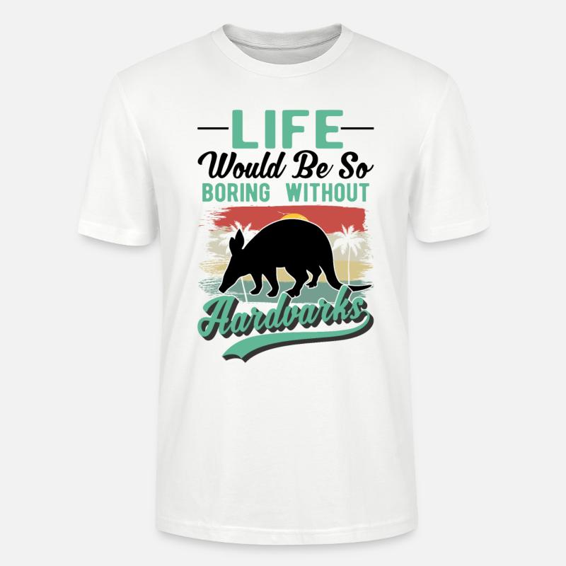 Erdferkel Geschenk Aardvark - Stanley/Stella Unisex Bio-T-Shirt CRAFTER - Weiß