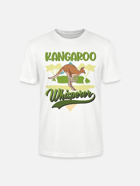 Kangaroo Whisperer Australia Kangaroo - Stanley/Stella CRAFTER Unisex Organic T-Shirt - white