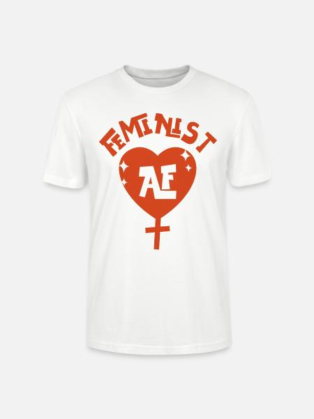 Feminist Feminist Af - Stanley/Stella Unisex Bio-T-Shirt CRAFTER - Weiß