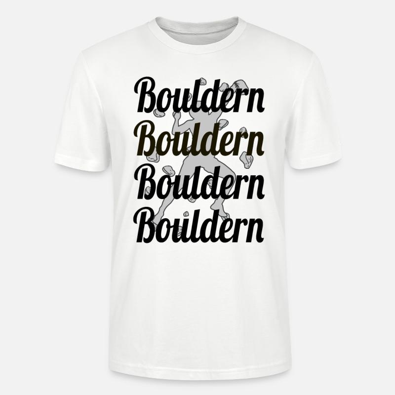 Bloc, bloc, escalade, bloc, bloc - T-shirt bio CRAFTER Stanley Stella Unisexe - blanc
