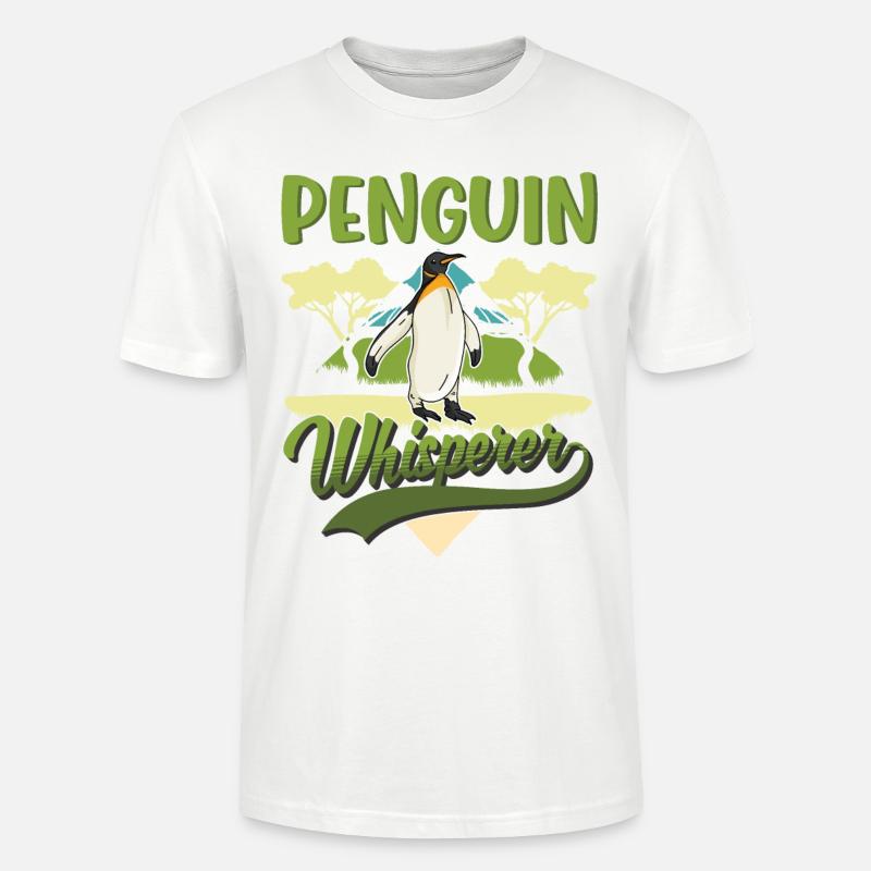 Pinguin Flüsterer Penguin - Stanley/Stella Unisex Bio-T-Shirt CRAFTER - Weiß