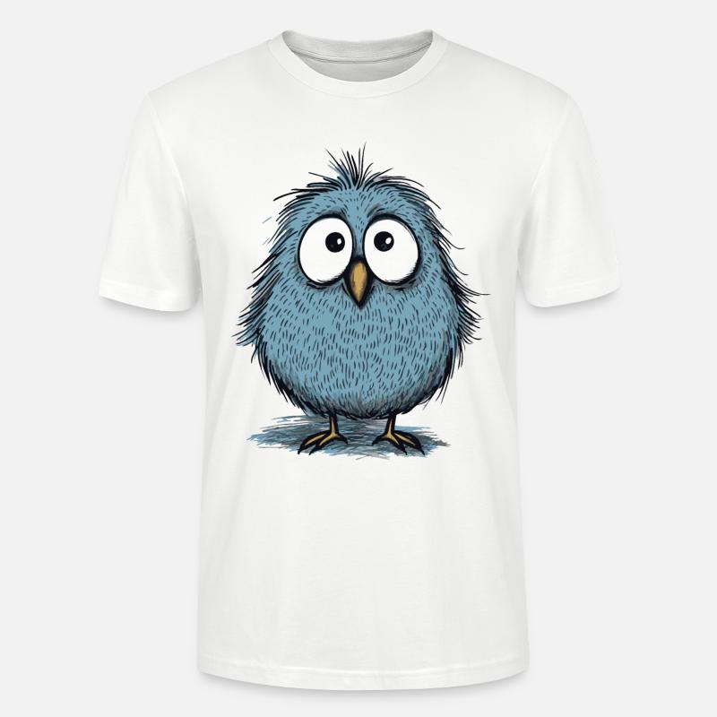 ein süßer lustiger Vogel - Stanley/Stella Unisex Bio-T-Shirt CRAFTER - Weiß