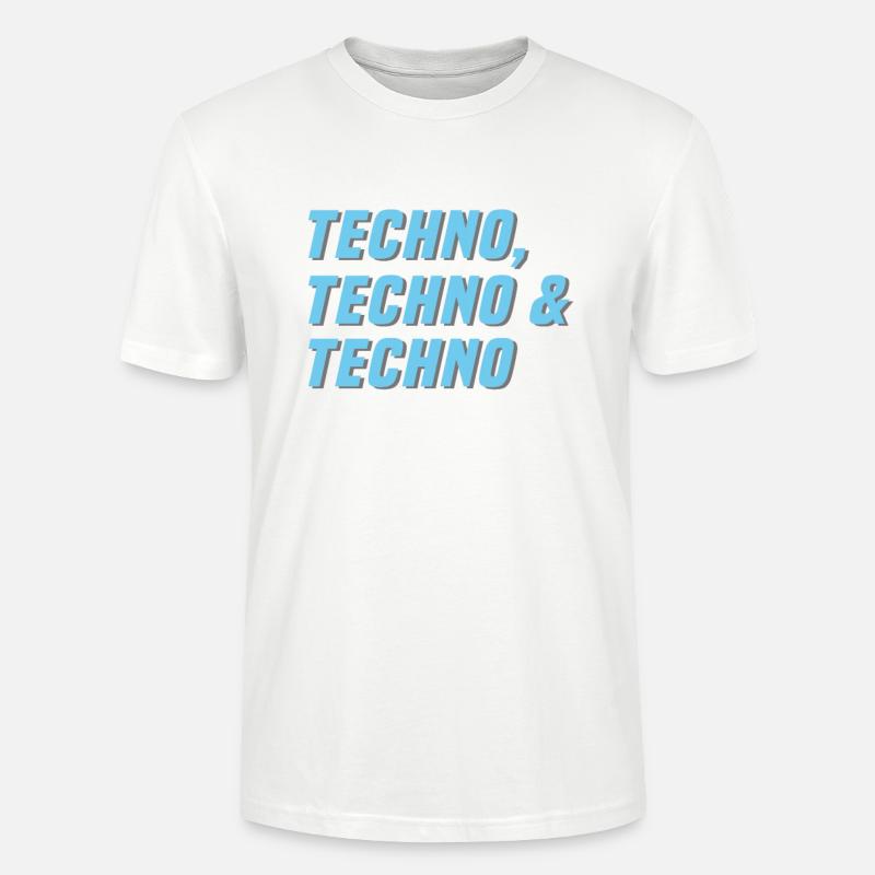 Techno Techno Techno - Stanley/Stella CRAFTER Unisex Organic T-Shirt - white