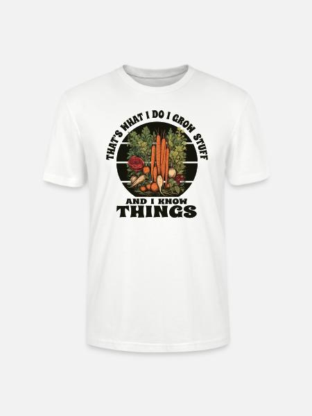 Gärtnerin Gartenpflanzen lustiges Gärtner - Stanley/Stella Unisex Bio-T-Shirt CRAFTER - Weiß