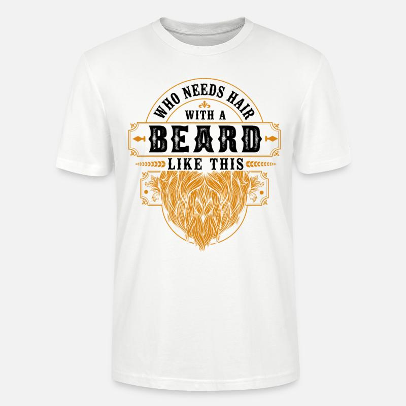 Beard Lover Bearded Man Ginger - Stanley/Stella Unisex Bio-T-Shirt CRAFTER - Weiß